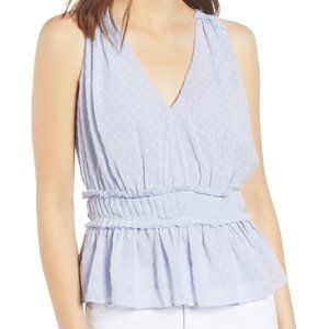 BNWT Bishop & Young Sleeveless Blouse - Light Blue
